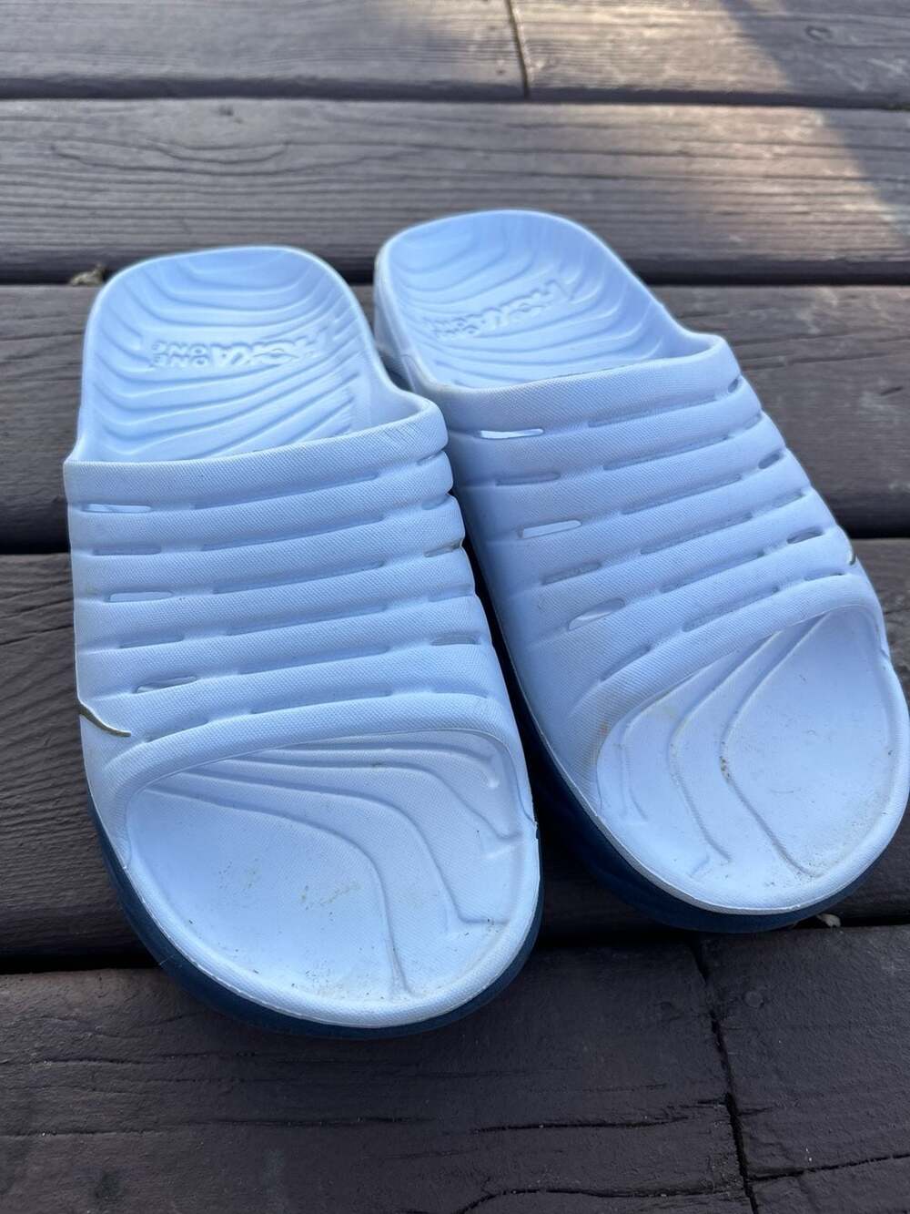 HOKA ONE ONE Ora Recovery Slide White Athletic Sandals - Picture 2 of 6
